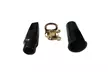 Alto Saxophone Mouthpiece Cap Ligature Black and Golden - Second Medium