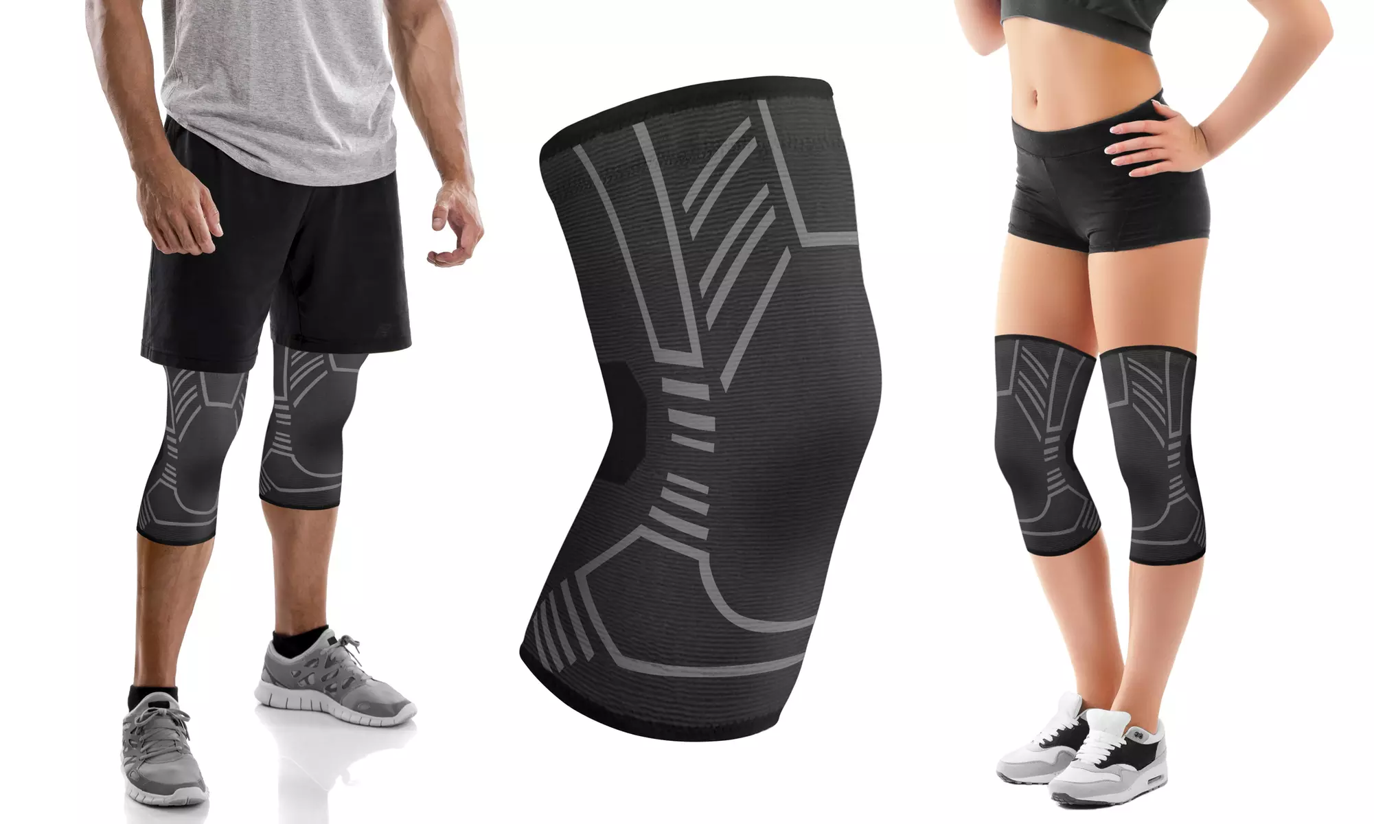 DCF Targeted Knee Compression Sleeve Support (1-Pair)