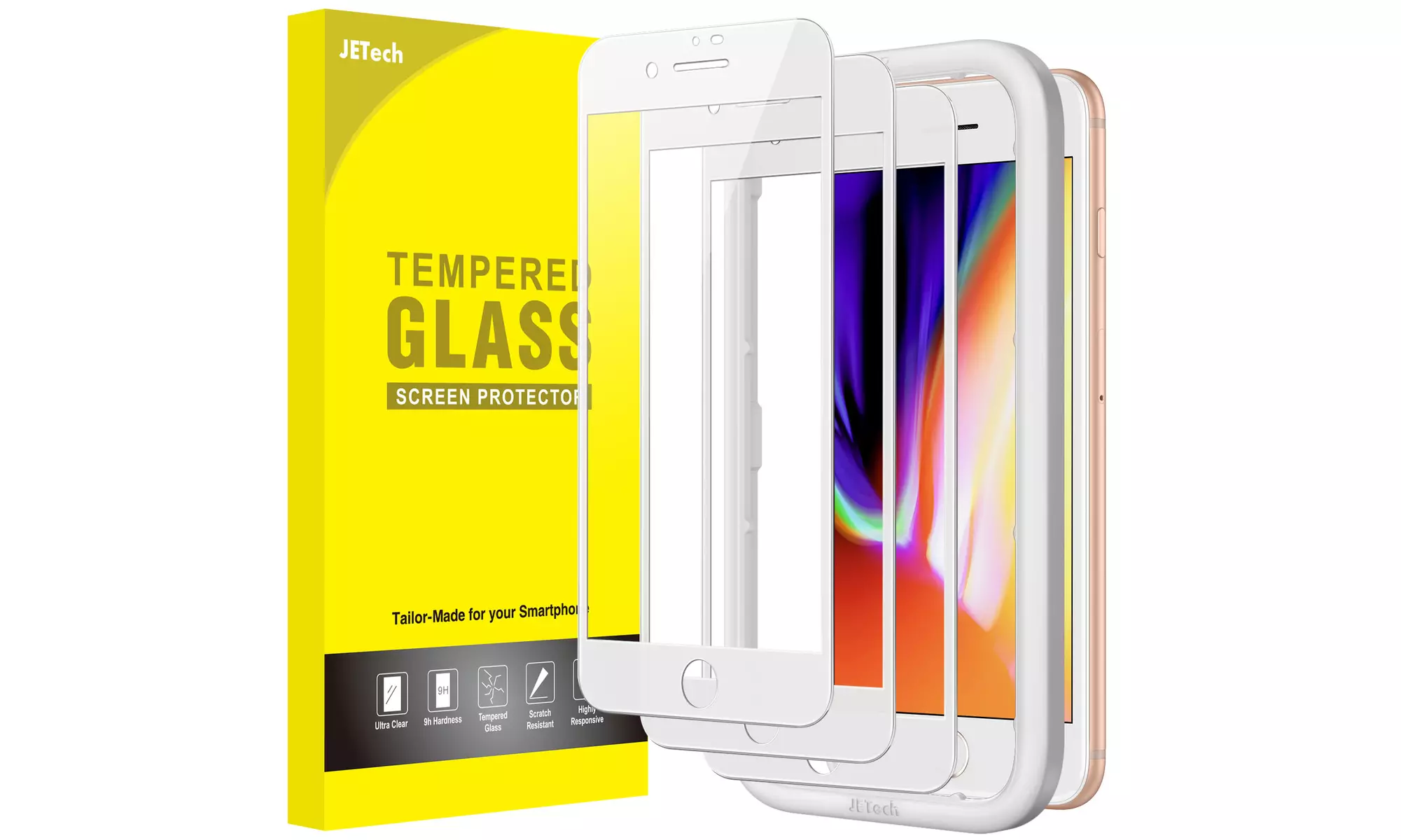 Full Coverage Screen Protector for iPhone SE 3 (2022)/SE 2 (2020)/8/7, 8/7 Plus - Primary Image