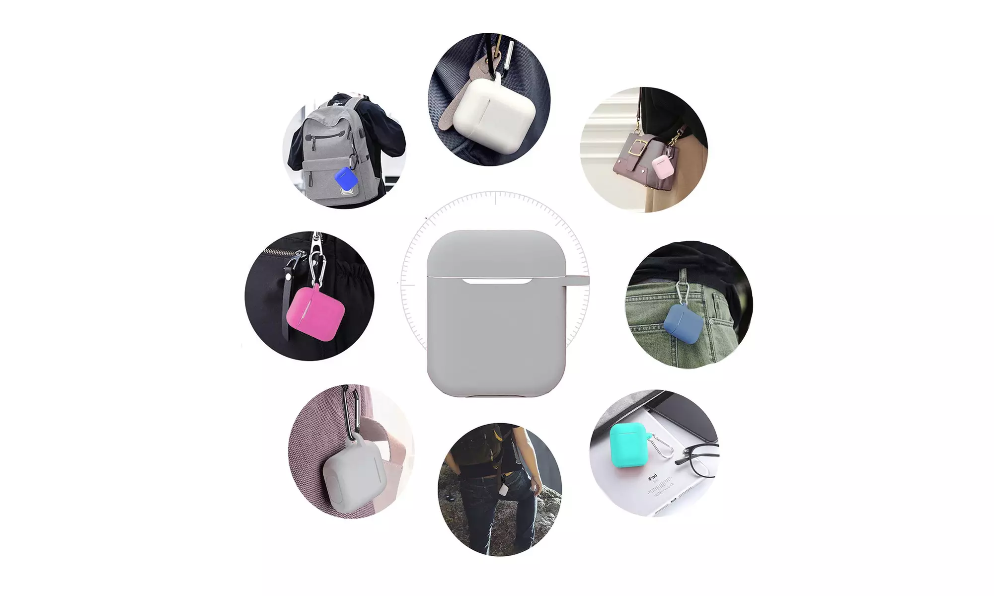 AirPods Silicone Case Cover Protective Skin for Apple Airpod Charging Case