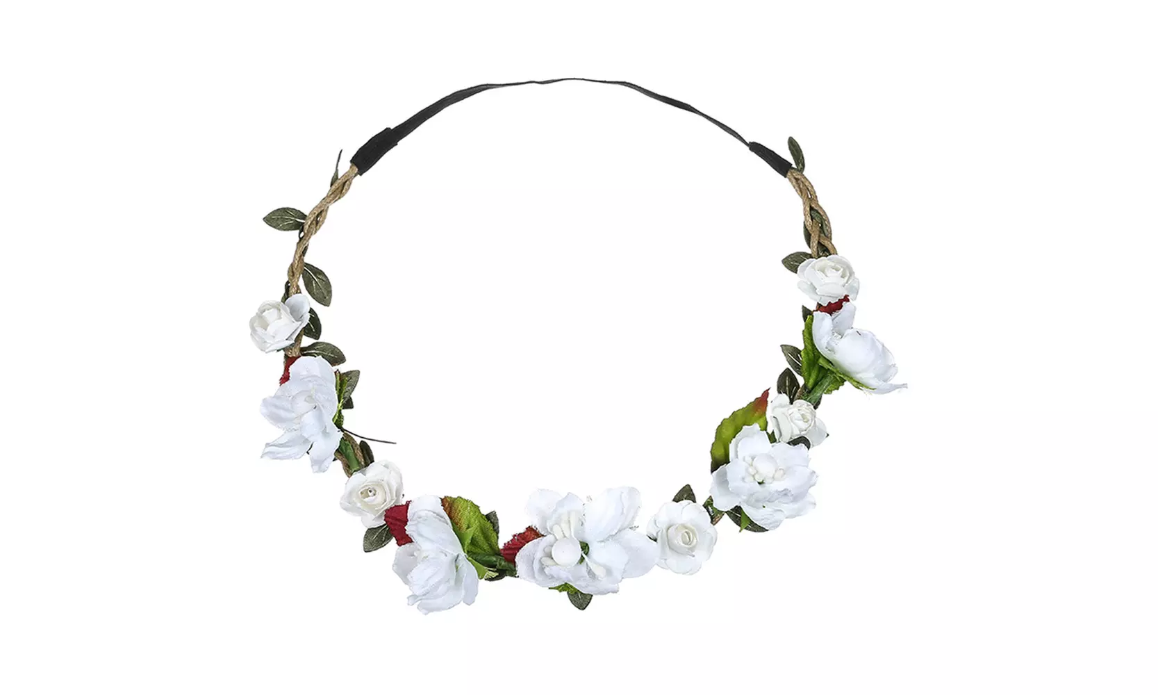 Boho Ladies Floral Flower Festival Wedding Garland Hair Head Band Beach Party - Primary Image