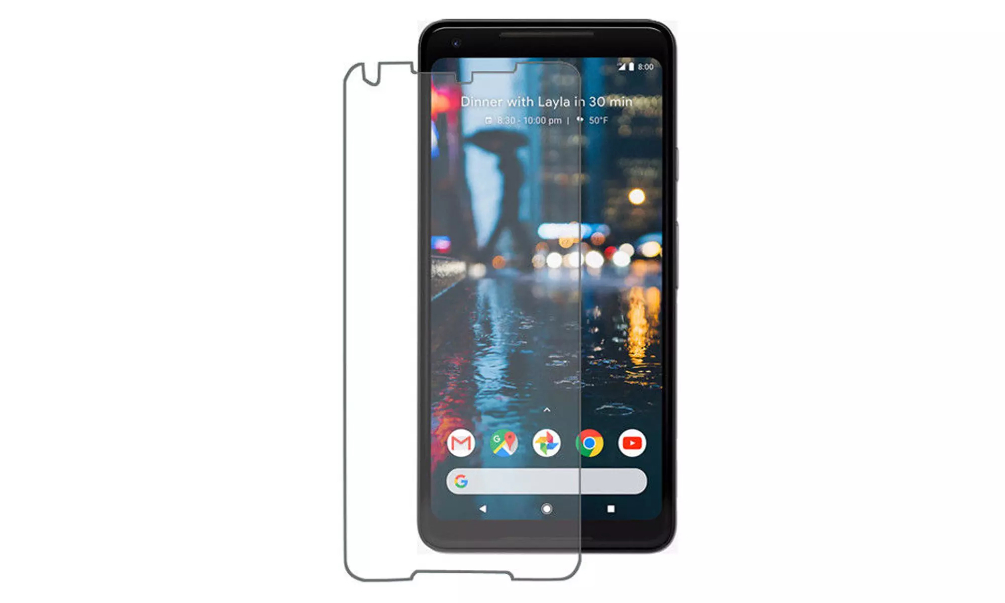Premium Tempered Glass Screen Protector For Google Pixel 2 XL - Primary Image