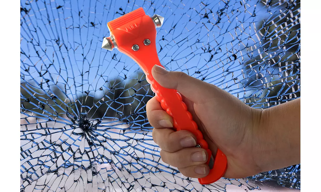 Automotive Emergency Hammer with Seat-Belt Cutter - Primary Image