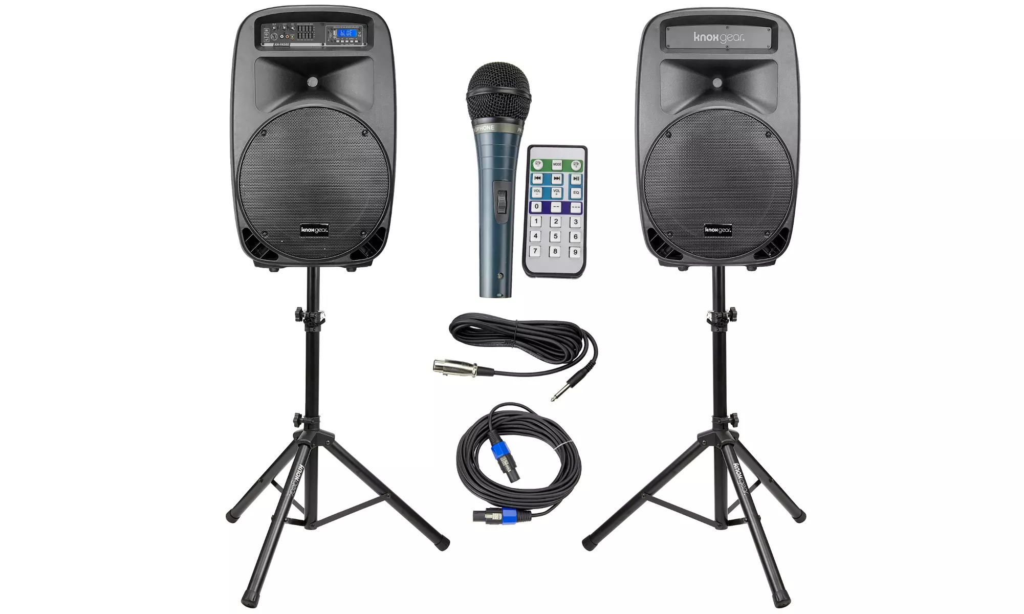 Knox Gear Active Loudspeaker Combo Set with USB and Bluetooth - Primary Image