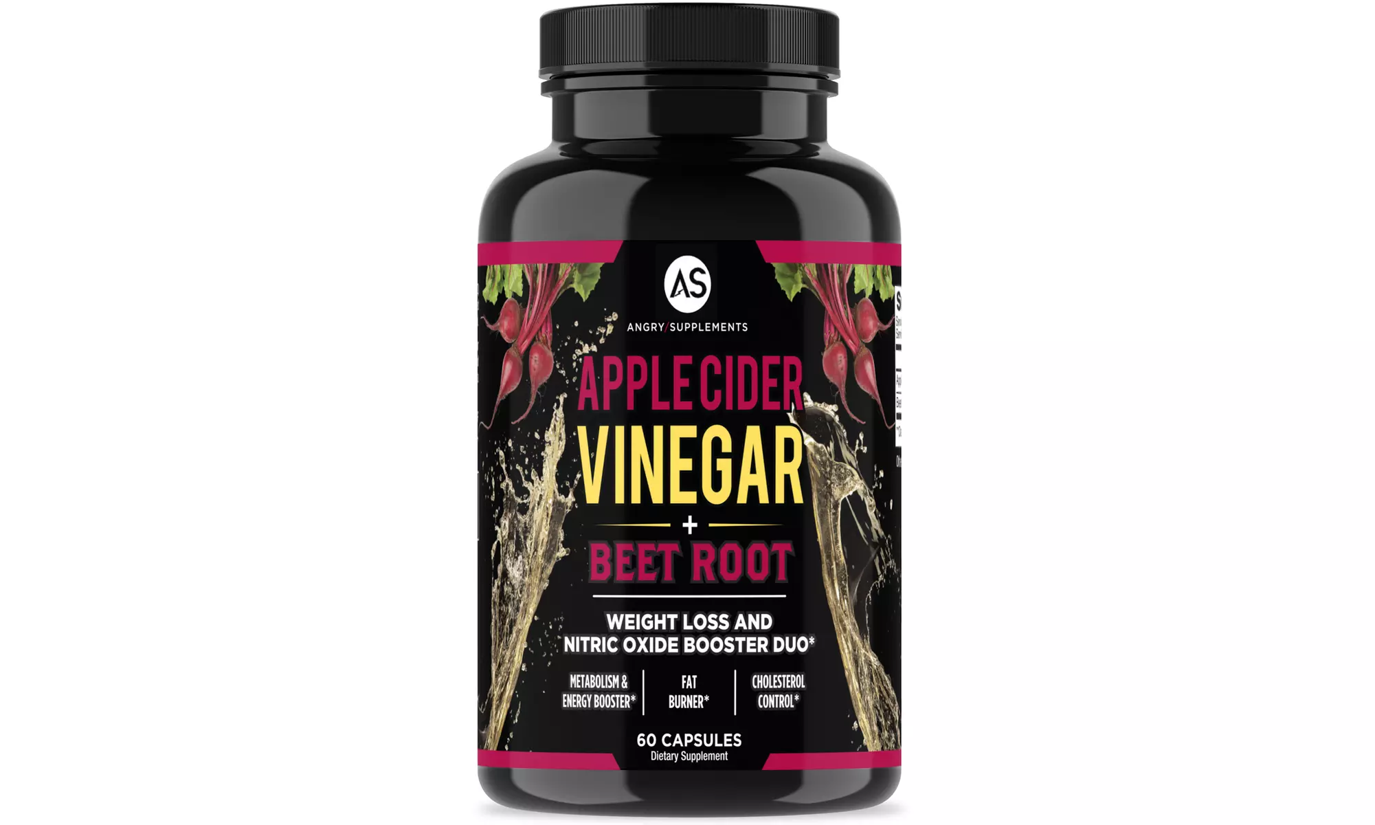 Angry Supplements Apple Cider Vinegar with Beet Root Weight Loss Duo