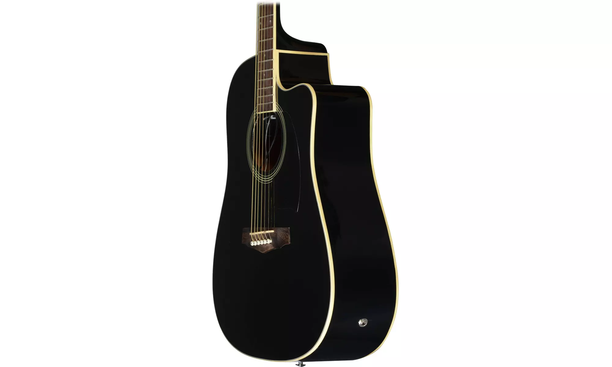 Ibanez PF15ECE PF Dreadnought Cutaway Acoustic-Electric Cutaway Guitar (Black) - Second Medium