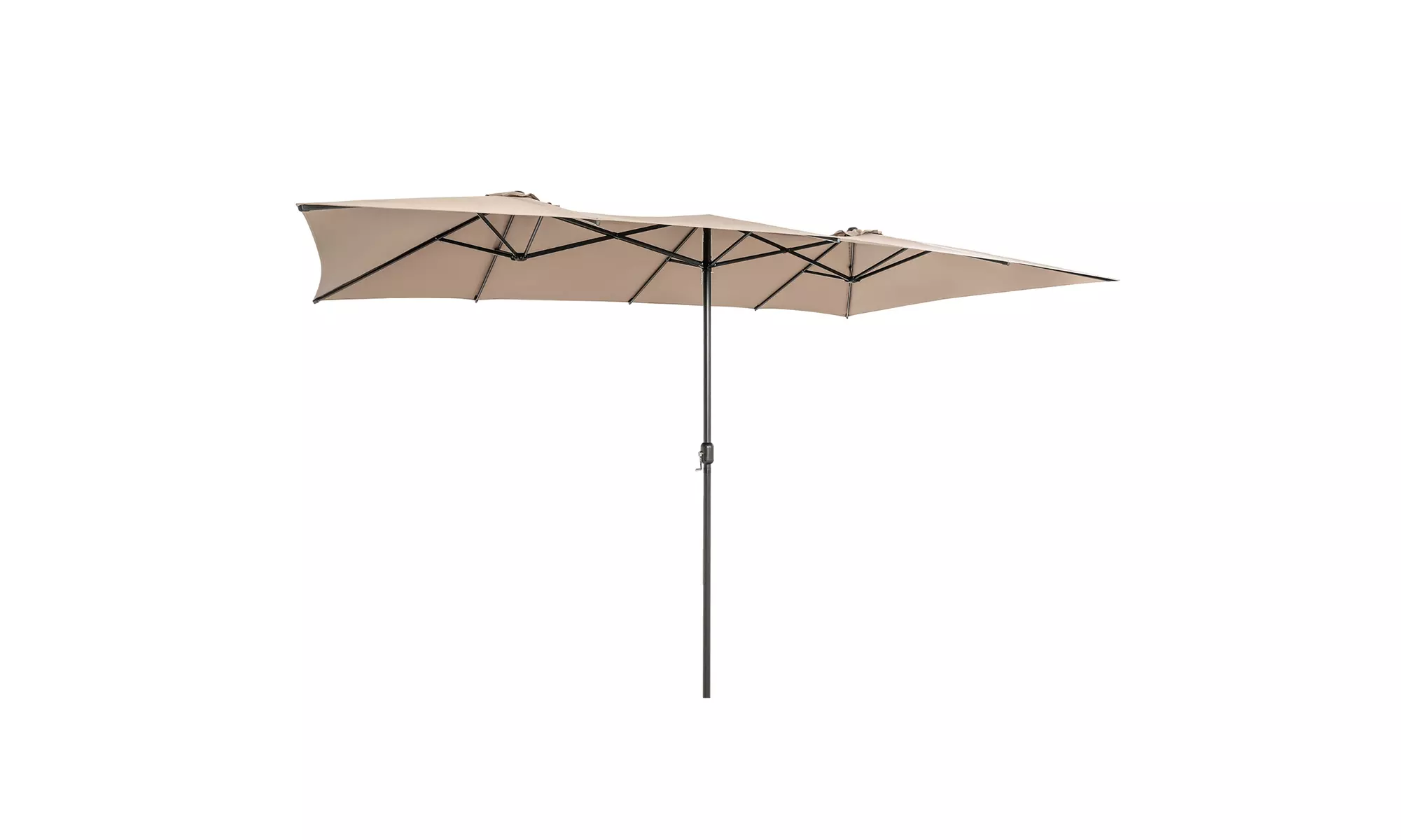 Costway 15FT Double-Sided Patio Market Umbrella Large Crank Handle Vented
