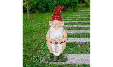 Exhart Good Time Naked Rain Gauge Gnome By Inches Groupon