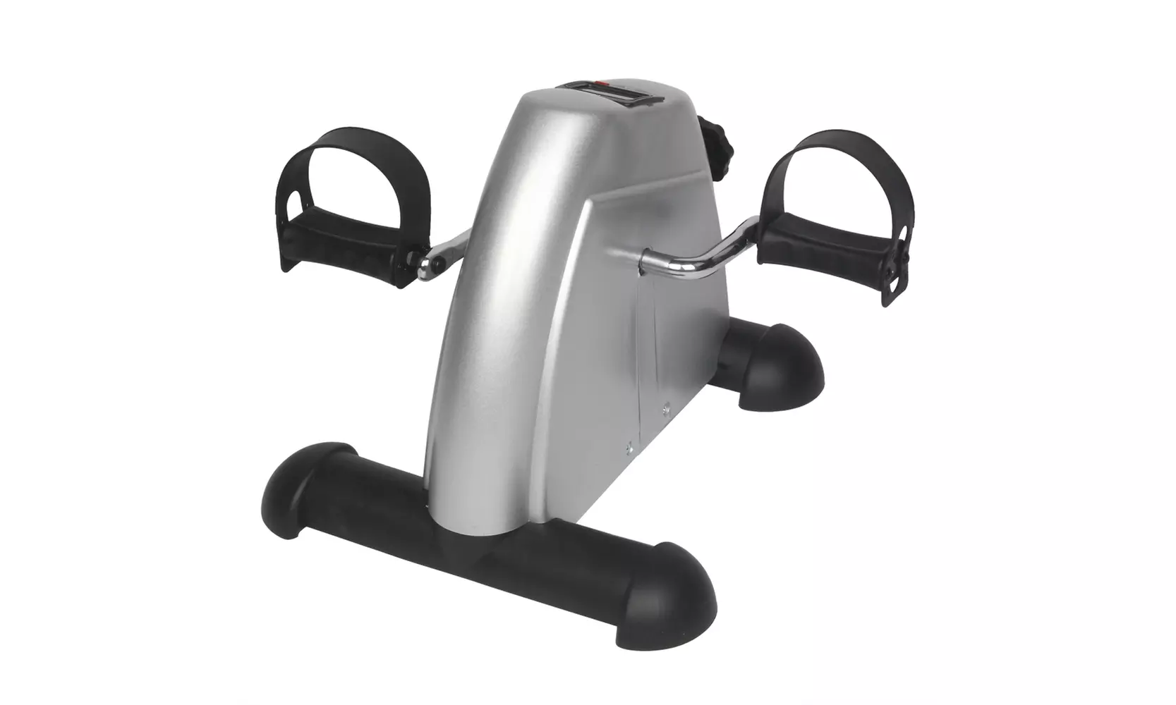 Home Use Hands and Feet Trainer Mini Pedal Exerciser Bike Silver - Primary Image