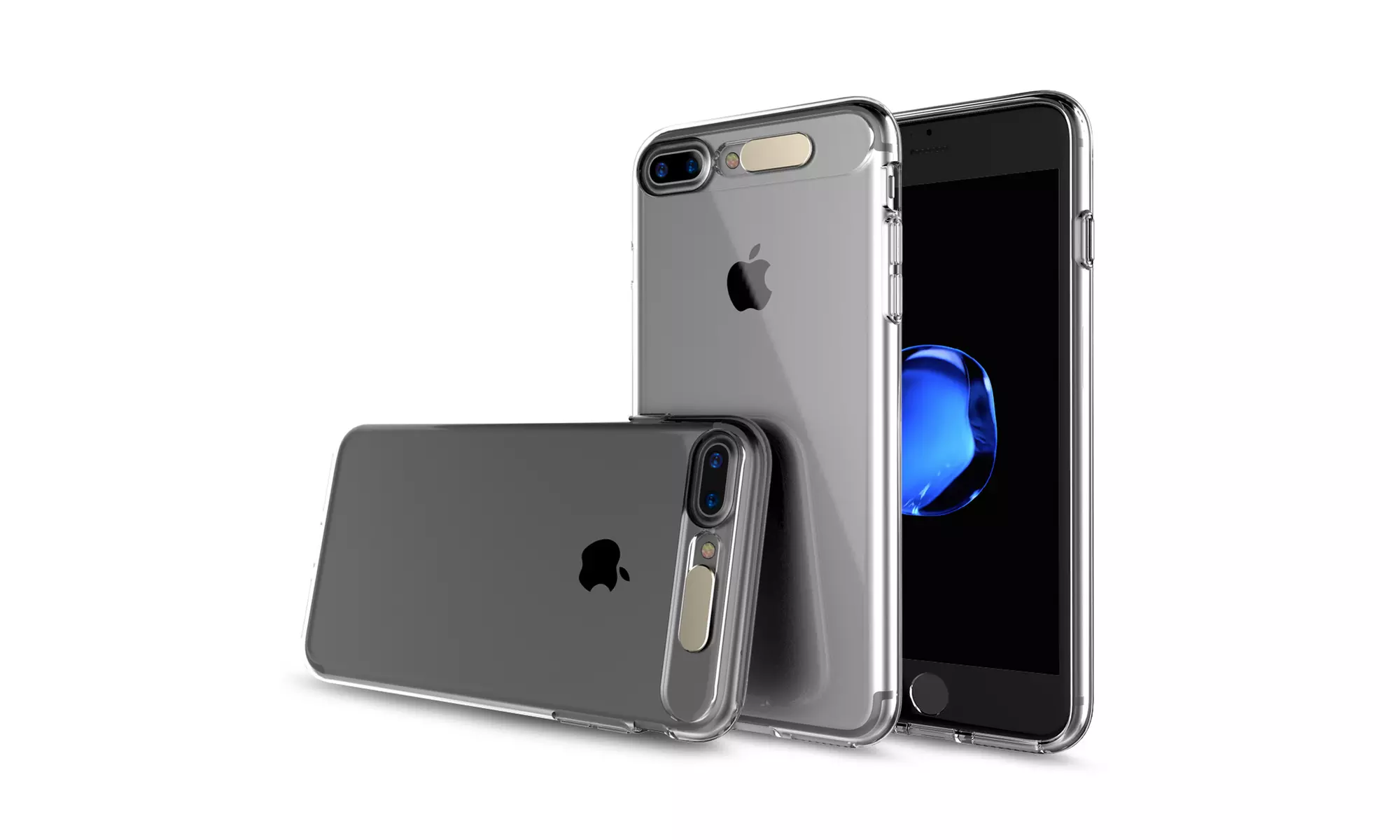 iPhone 7 7 Plus Case,LED Flash Light Remind Incoming Call Clear Cover - Primary Image
