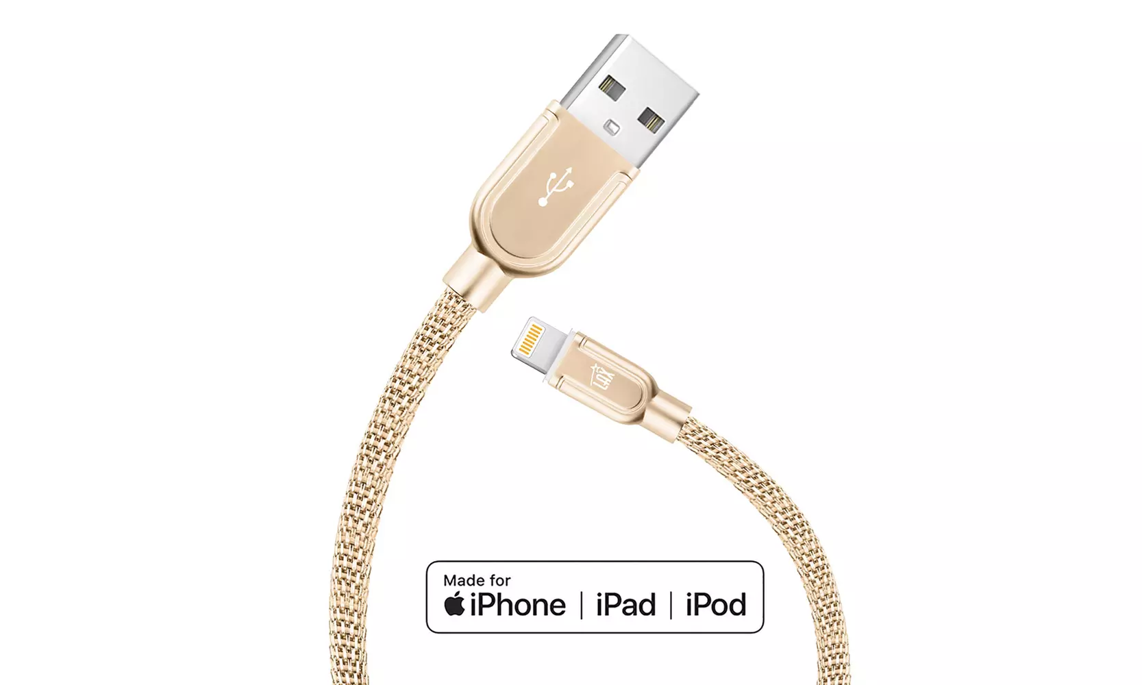 Apple MFi Certified Tough Metal Mesh Lightning to USB Cables (4ft) - Primary Image