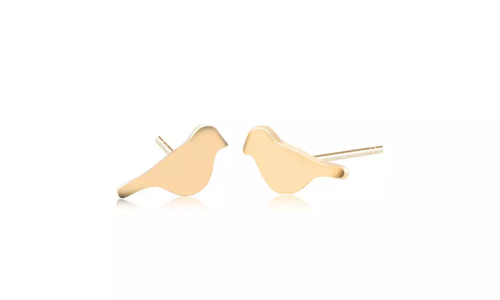 Bird Stud Earrings - Primary Image