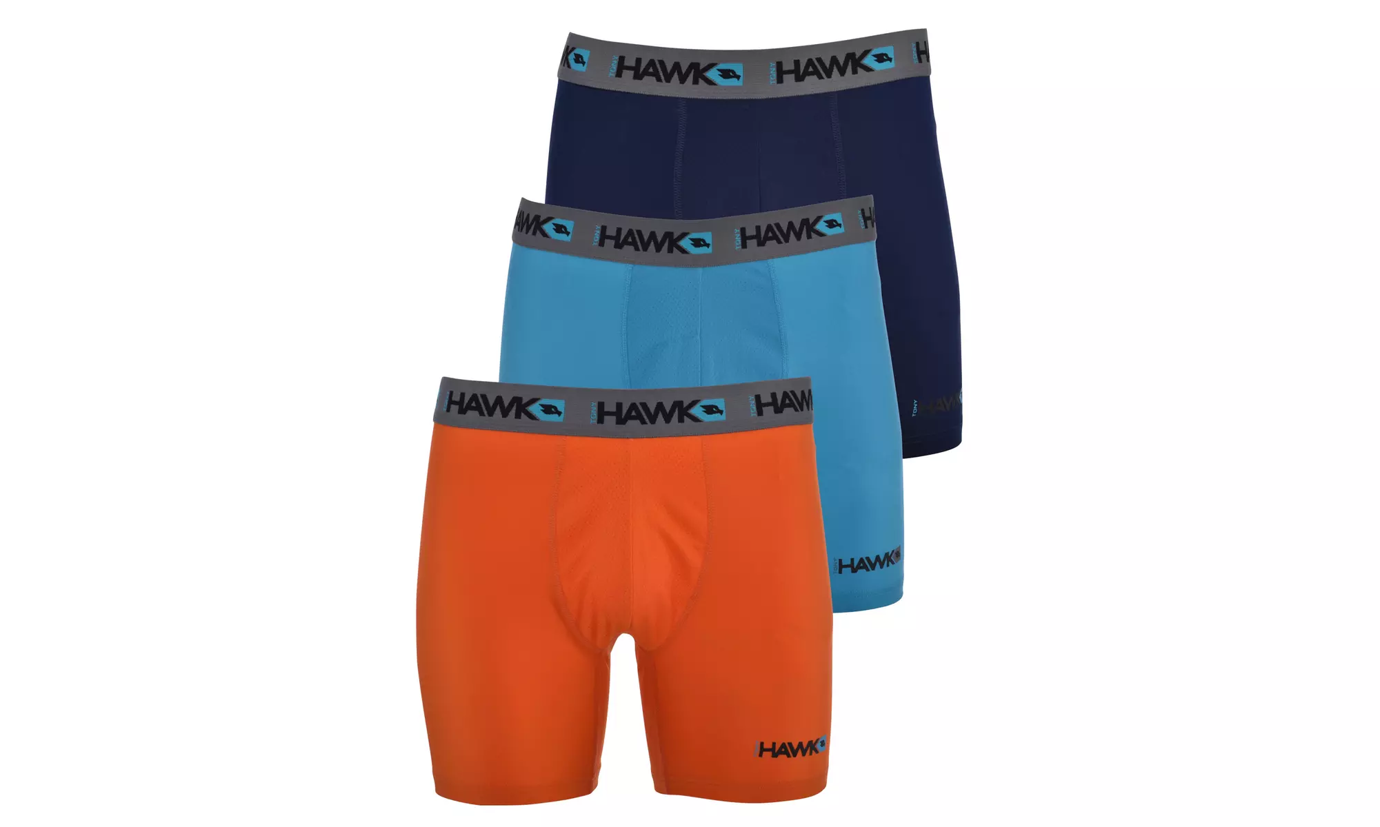 Tony Hawk Mens Performance Boxer Briefs - 12-Pack Tagless Mystery Colors
