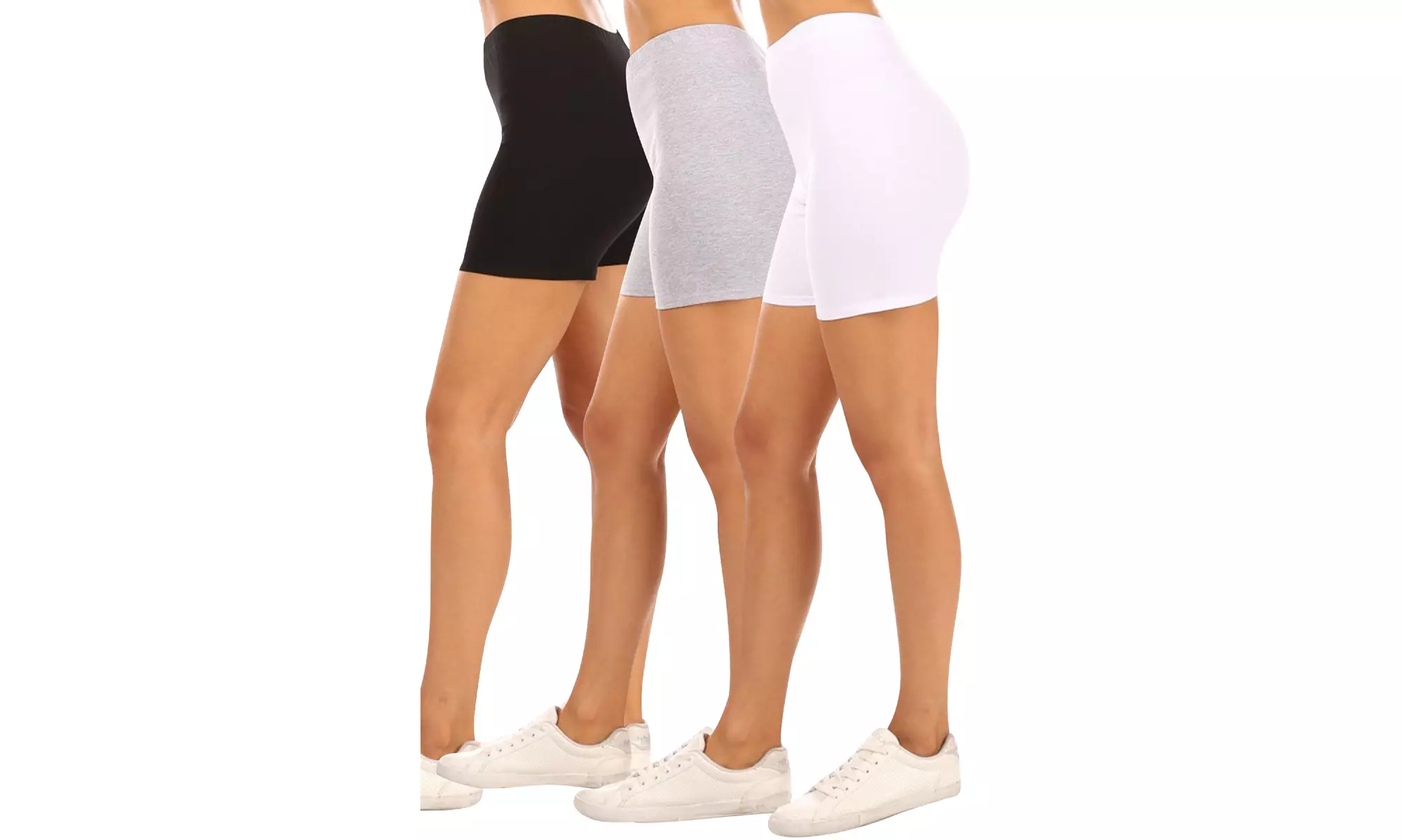 Women's Casual Stretch Cotton Solid Short Pants