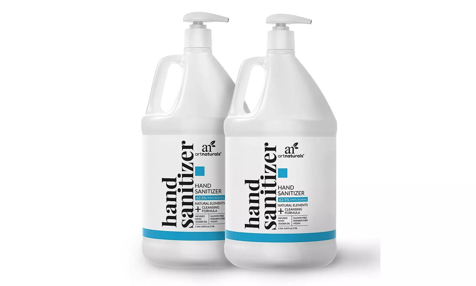 Artnaturals Hand Sanitizer Gel Alcohol Based w/Pump Unscented - 1 Gallon  - Second Medium
