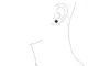 Round Brilliant Cut Simulated Rainbow Topaz CZ Stud Earrings 925 Silver (9mm)
