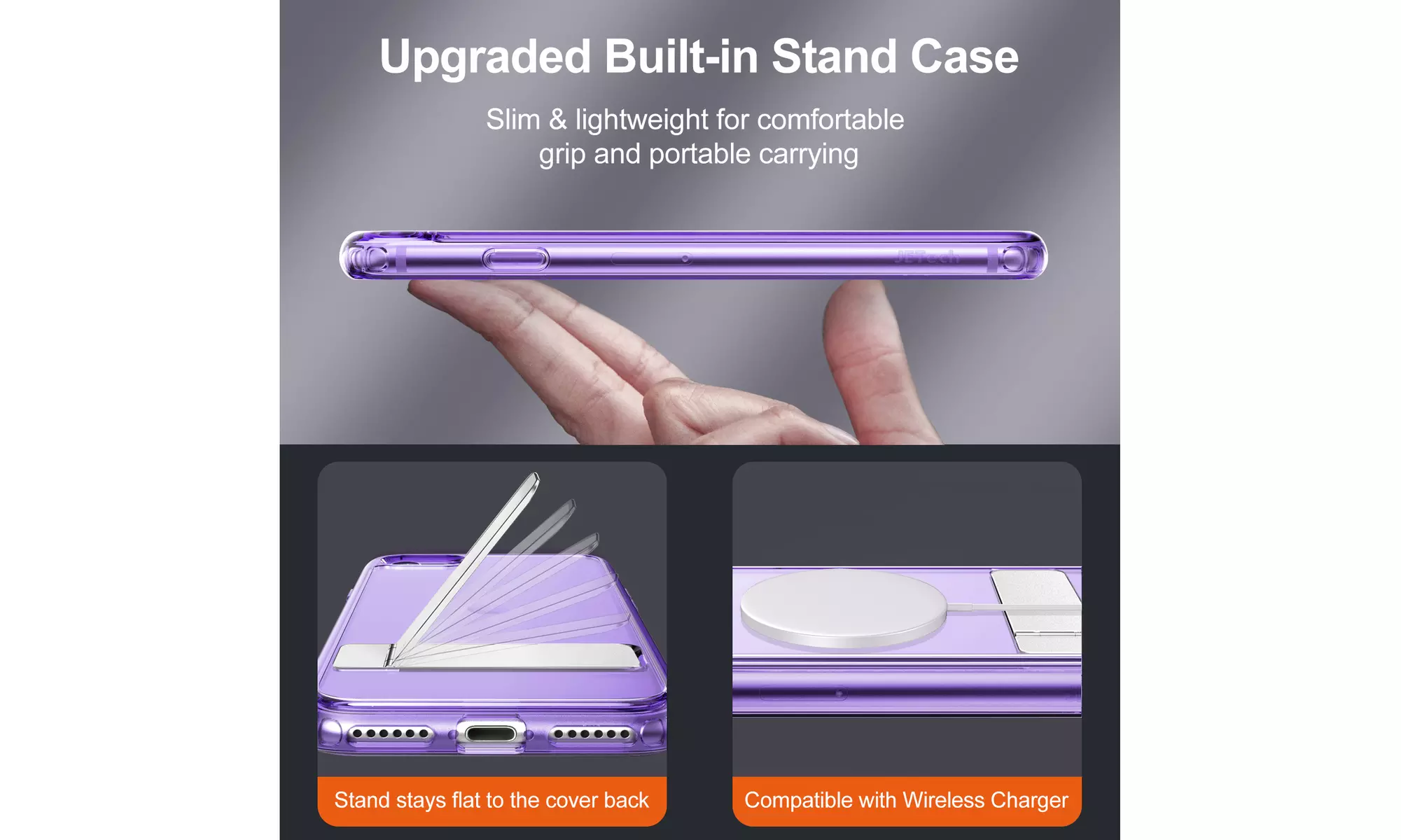 3-Way Metal Kickstand Case for Apple iPhone SE 3/2, iPhone 8/7, Bumper Cover