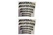 US 1-2 Set of 6 Pc Curved AMG Vehicle Brake Caliper Decal Sticker Race Sport Car - Second Medium