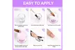 7 Pcs Nail Extension Gel Kit Acrylic Powder for Nail Art Decoration Acrylic Nail - Second Medium