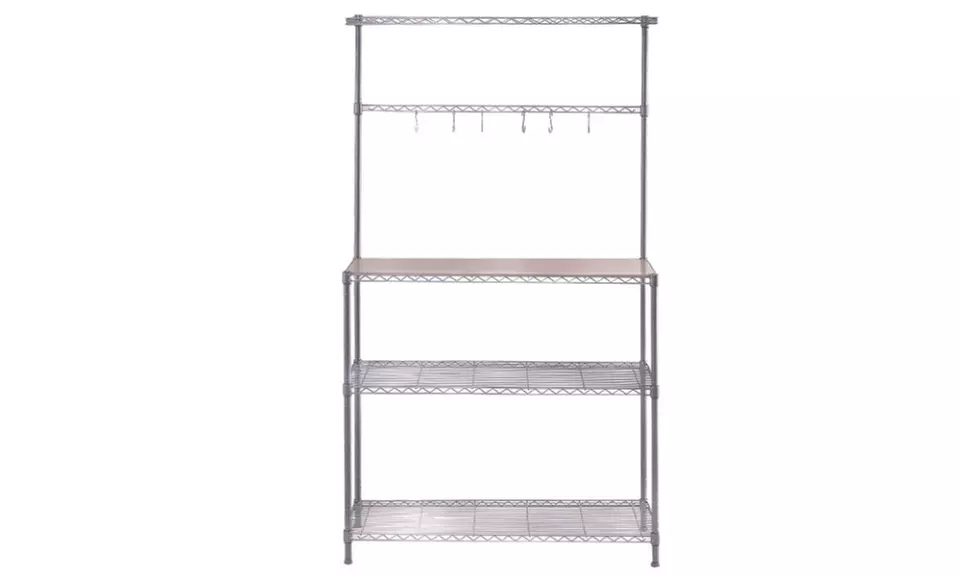 4 Tier Baker's Rack Microwave Oven Stand Kitchen Storage Shelf Workstation - Primary Image