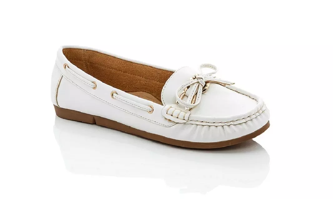Lady Godiva Women's Boat Shoes With Buckle - Image 4