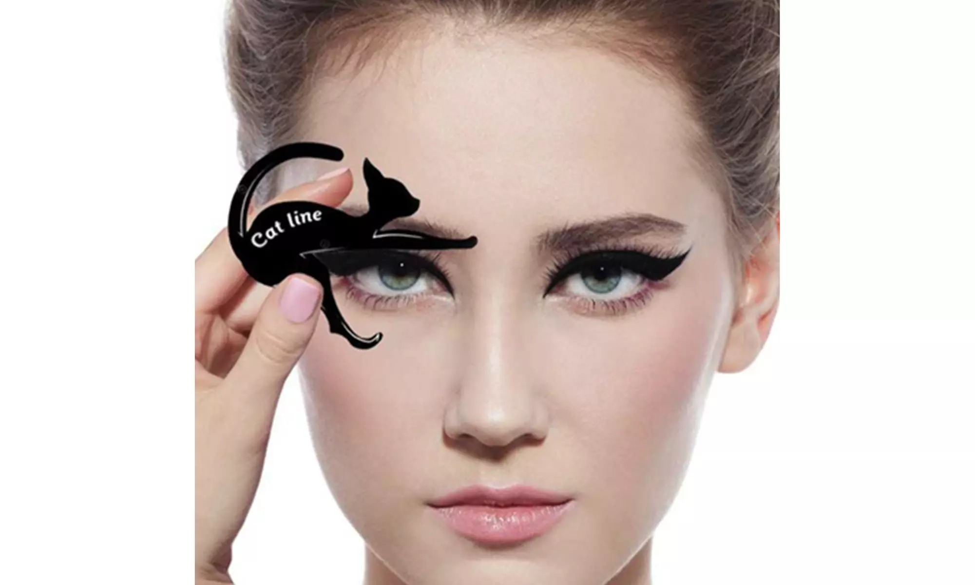Sassy Cat Eyeliner and Eyeshadow Stencil Templates - 2 Pack - Primary Image