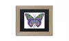 Kathy G. Ahrens 'Bashful Garden Butterfly Blooming' Matted Birch Framed Art