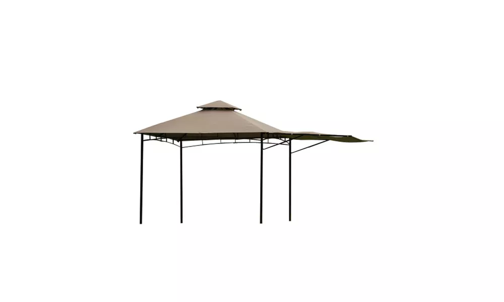 U-style  Seasonal Shade UV Protection with Extendable Awning Outdoor Gazebo - Second Medium