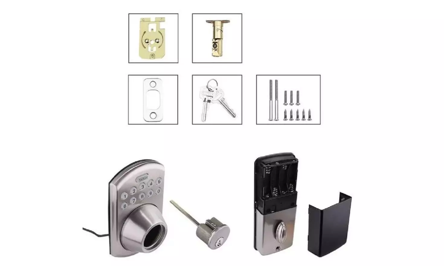 TackLife Electronic Keyless Entry Touchpad Deadbolt Door Lock - EKPL1A - Second Medium