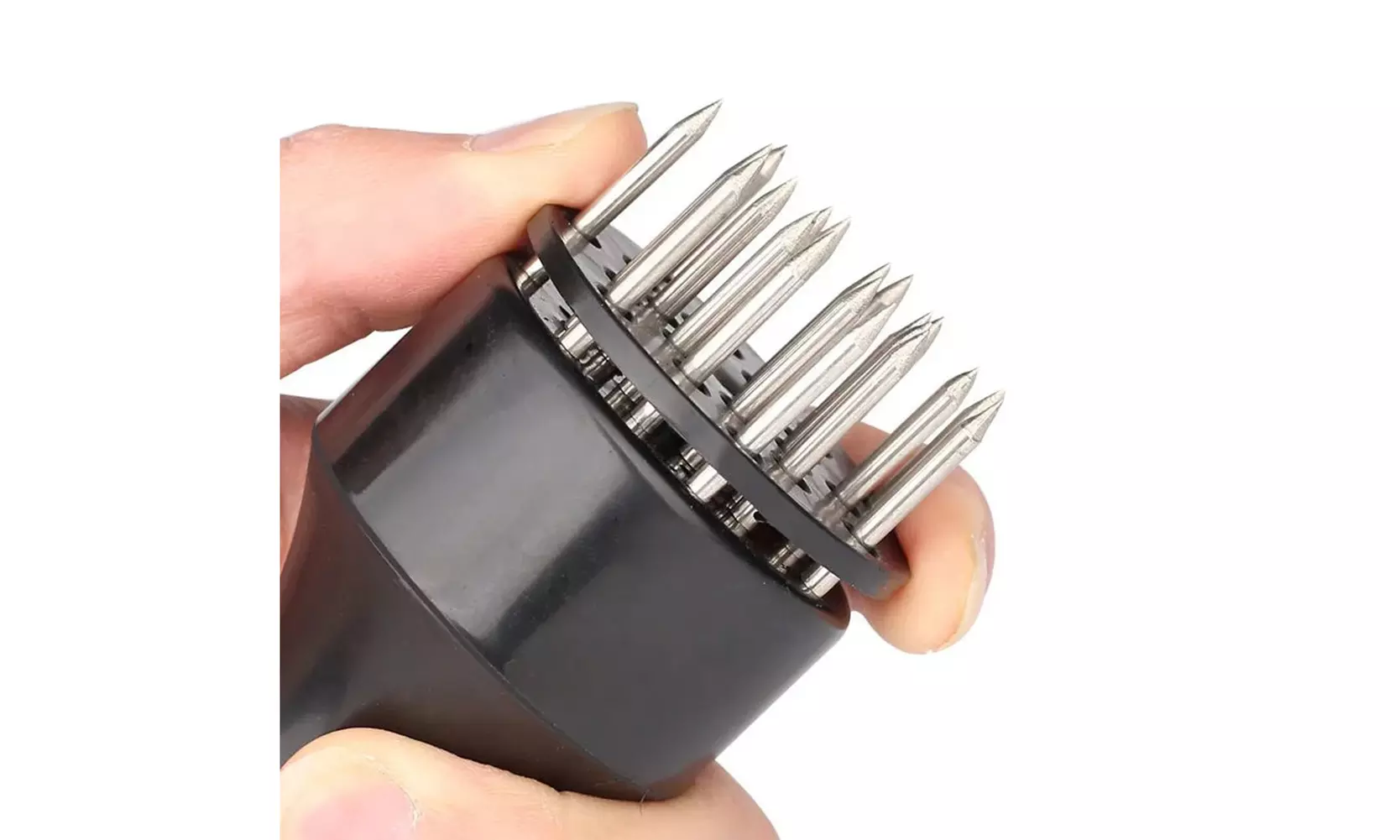 US 1-2 Pcs Professional Meat Tenderizer with Meat Sharp Stainless Steel Needle