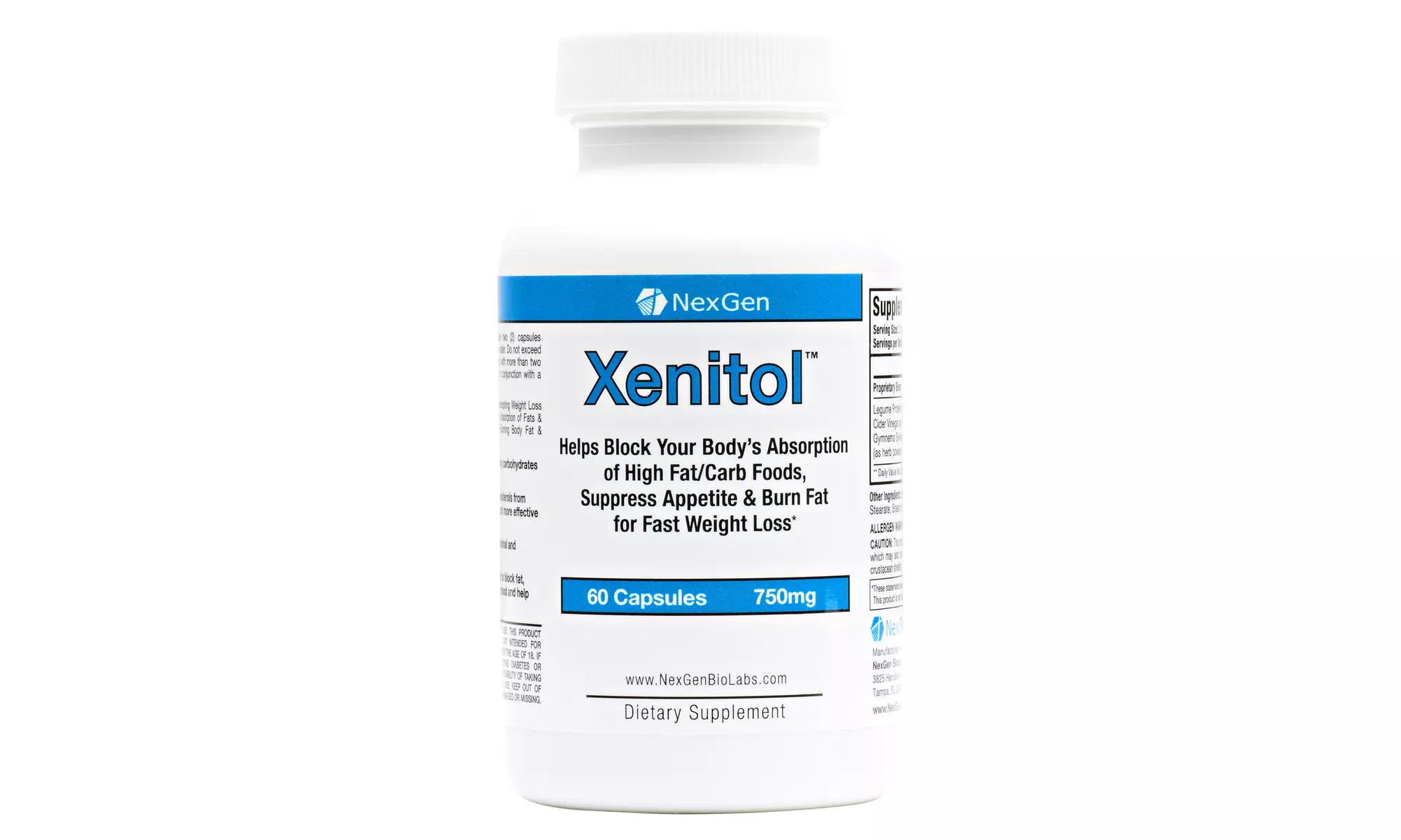 Xenitol Carb and Fat Blocker Diet Aid for Fast Weight Loss (60 Capsules) - Primary Image