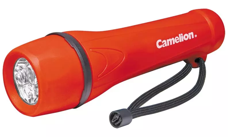 3 LED Red Rubber Flashlight, set of 3 - Second Medium