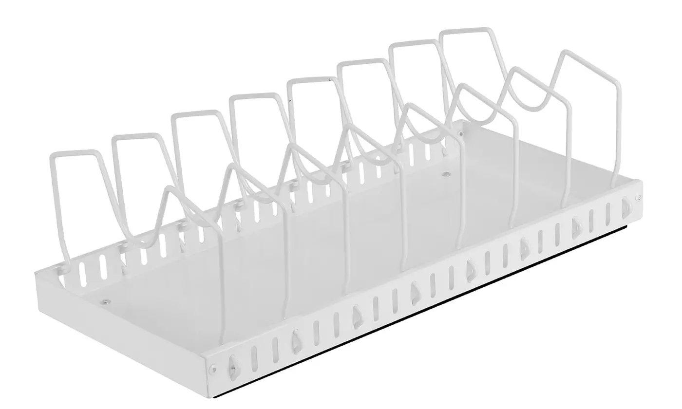 NewHome Pull-Out Pots & Pans Organizer with 8 Adjustable Dividers for Cabinets
