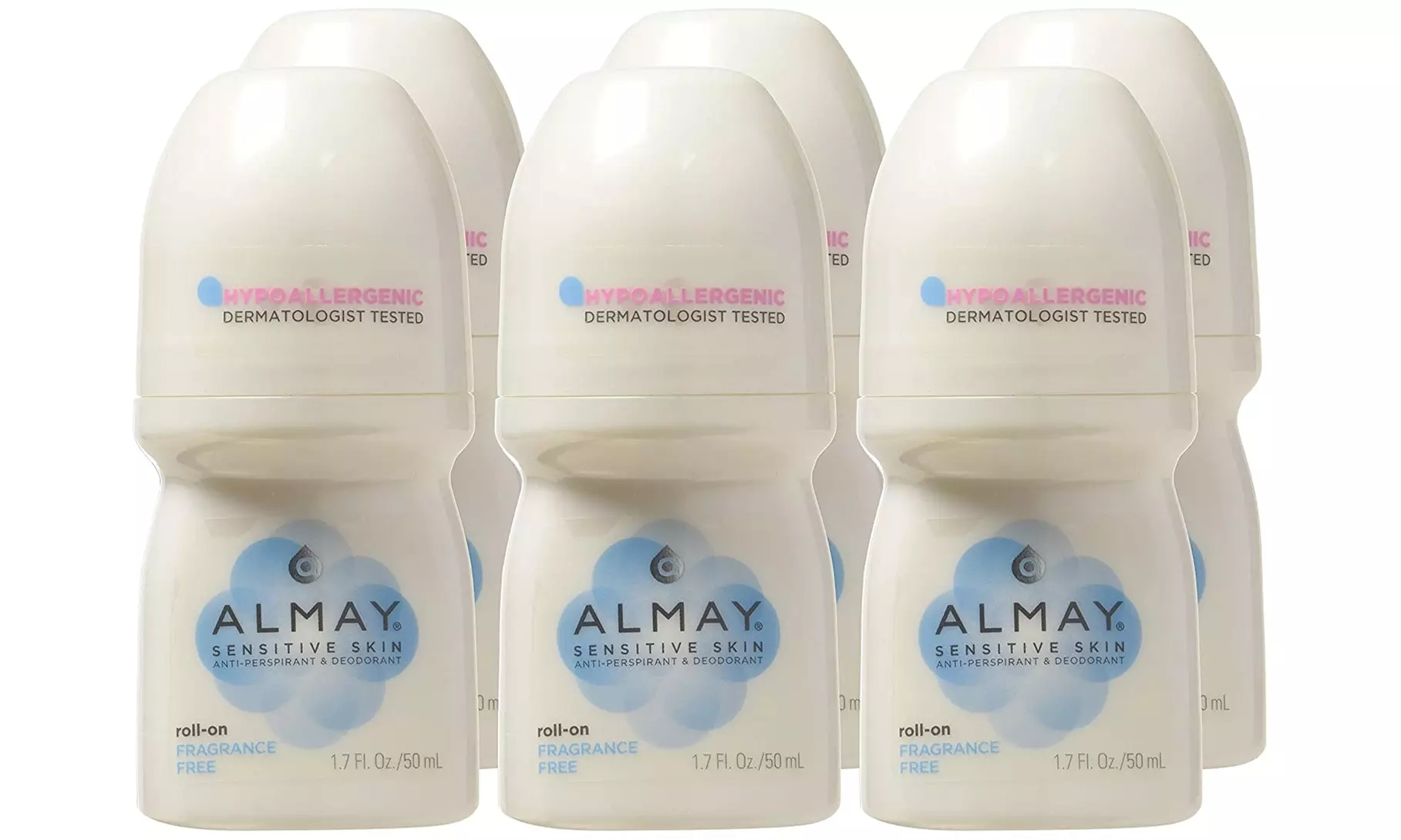 Almay Anti-Perspirant & Deodorant, Sensitive Skin, Roll-On, Fragrance Free - Second Medium