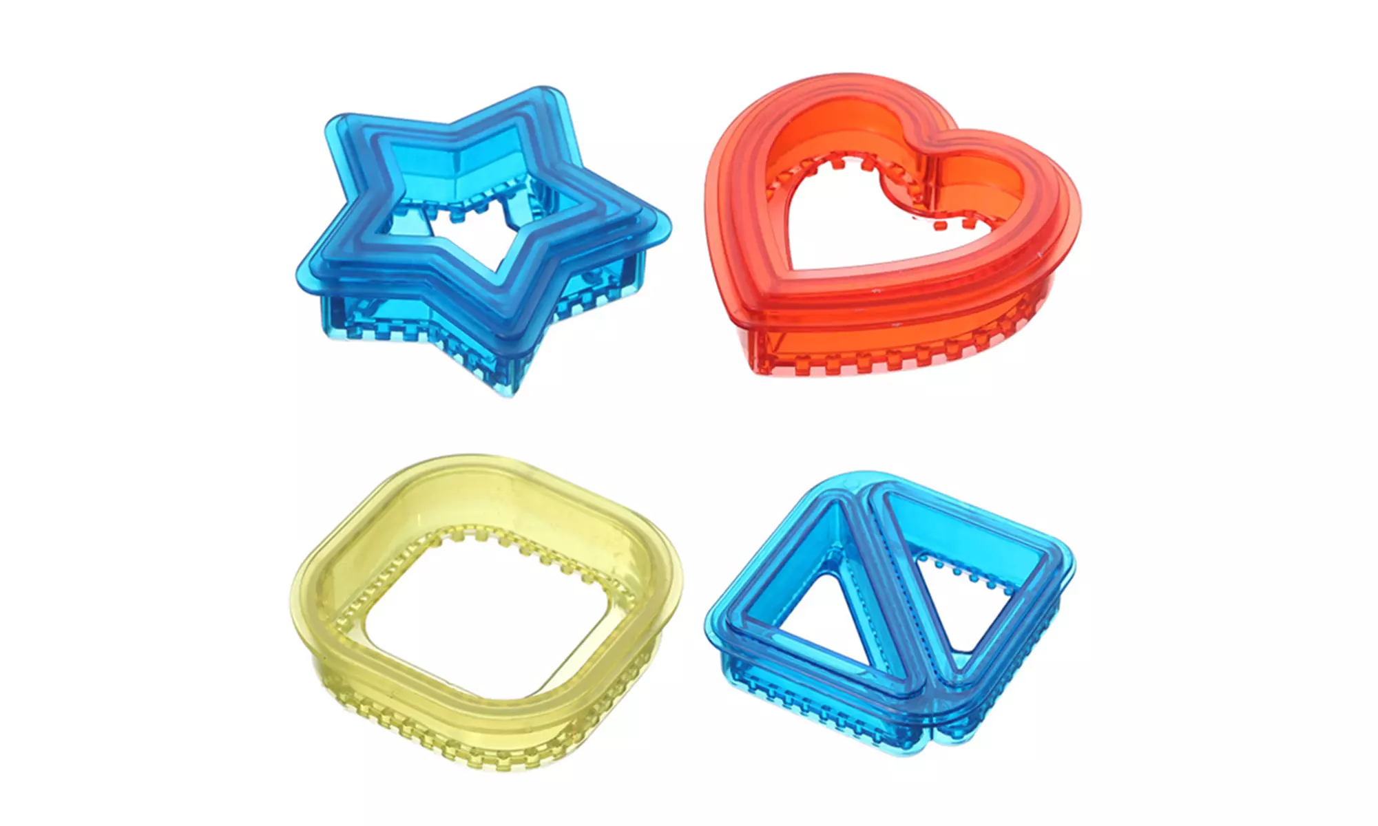 Sandwich Cutter and Sealer Set Of 4 DIY Pancake Sandwich Molds Safety to Use - Second Medium