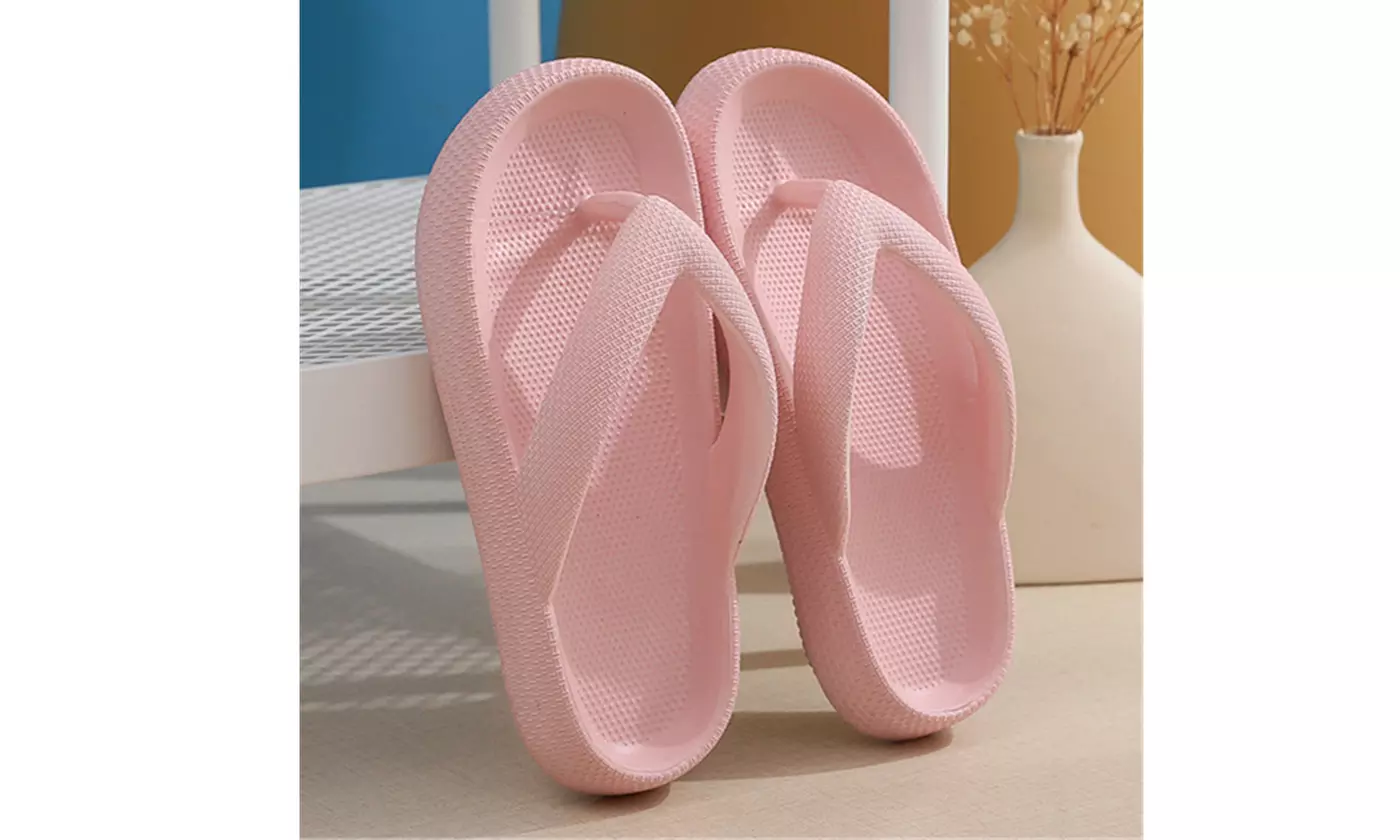 Womens Orthotic Flip Flops Thong Sandals Pillow Slippers With Arch Support