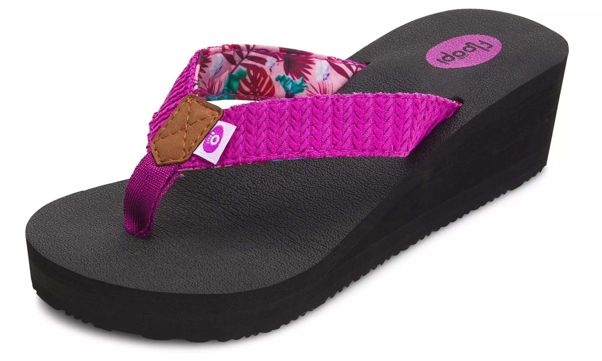 Floopi Women's Thong Flip Flop Wedge Sandals