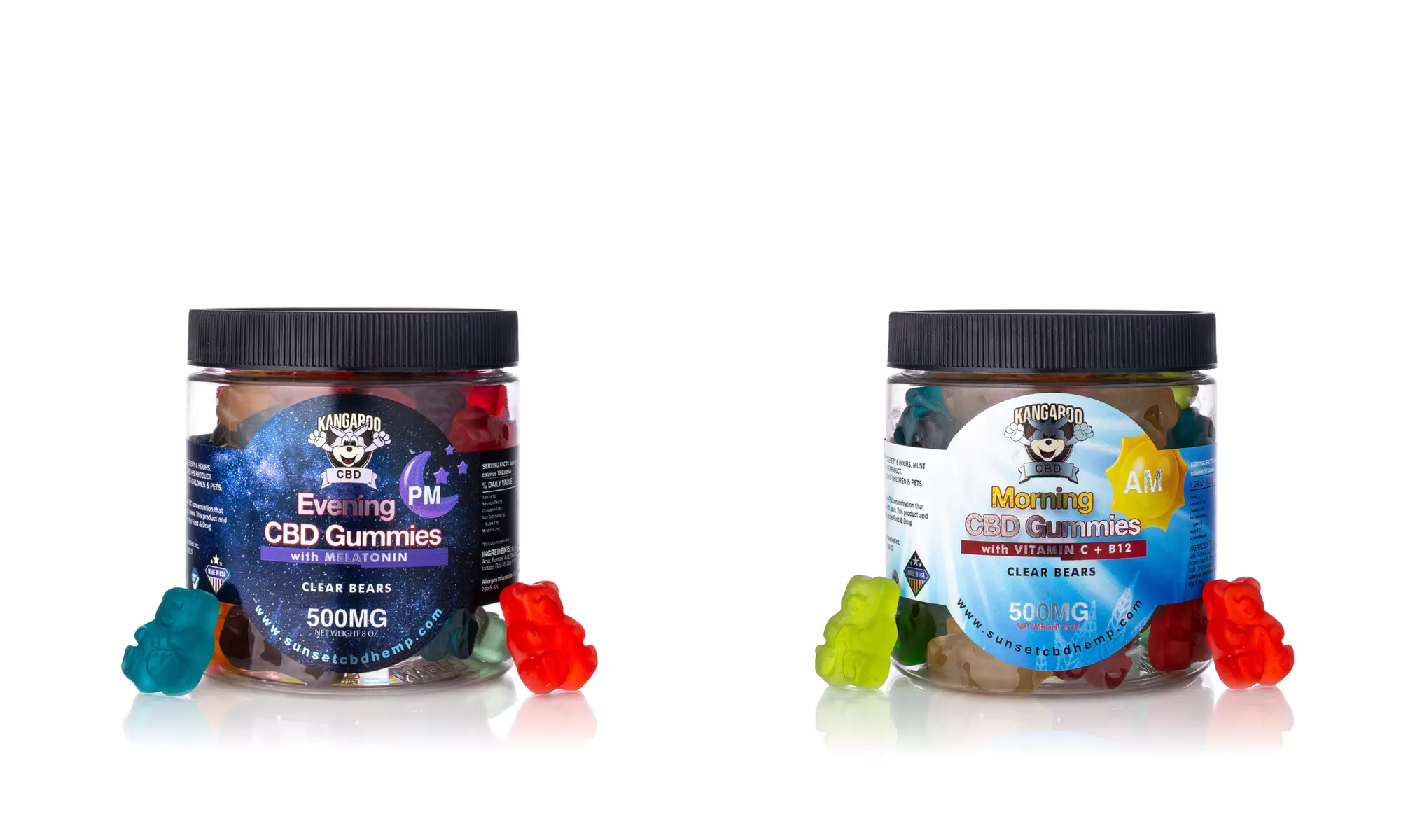 AM / PM BUNDLES - CBD Gummies from Kangaroo - Multiple Options Available