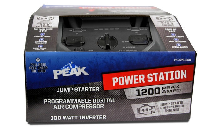 Peak 700 or 1200 Amp Jump Starter or Power Station | Groupon