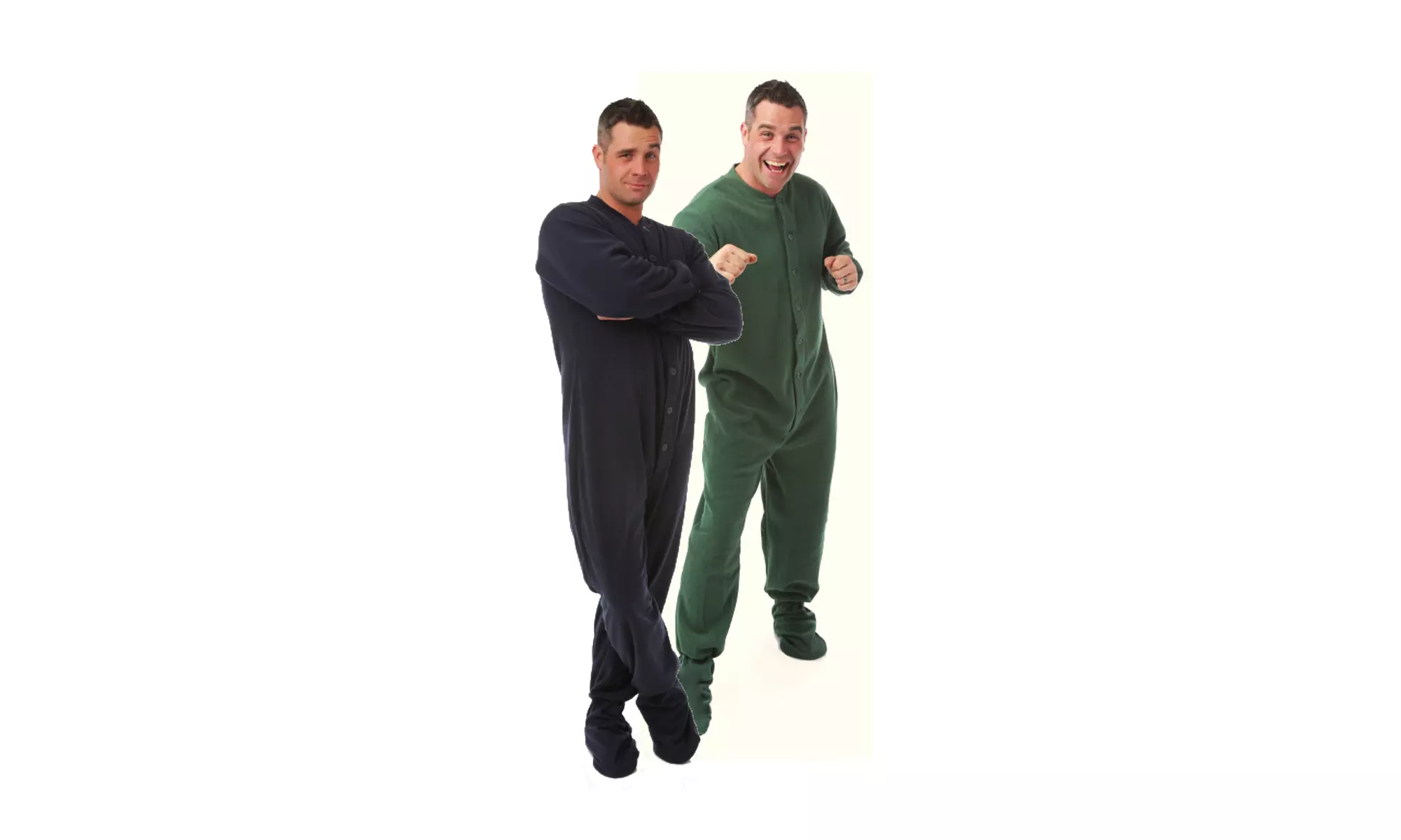 Fleece Footed Onesie Pajamas with Drop Seat Unisex for Men & Women - Primary Image