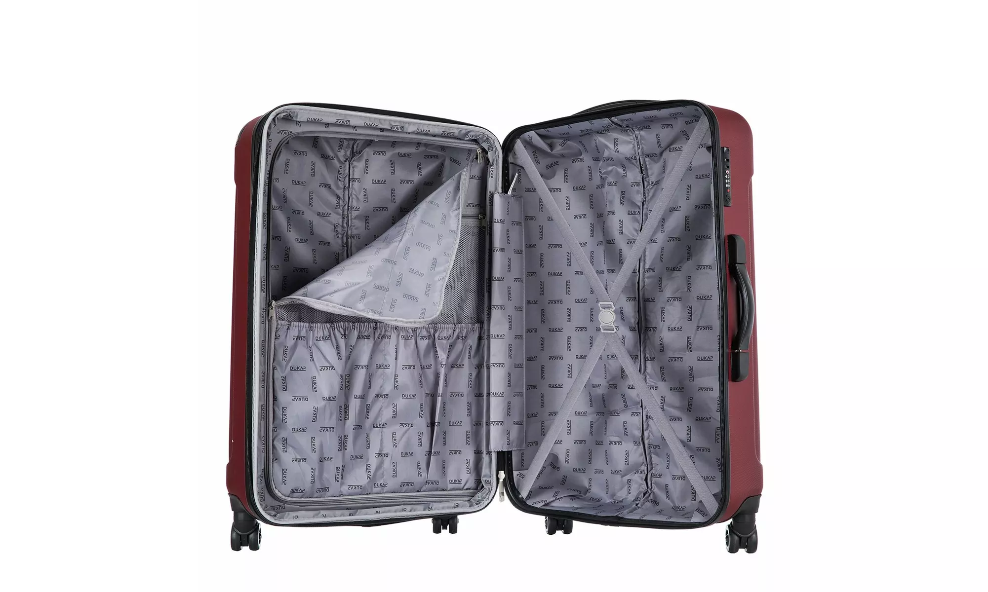 Three-Piece DUKAP Intely Smart Hardside Luggage Set 20"/28"/32"