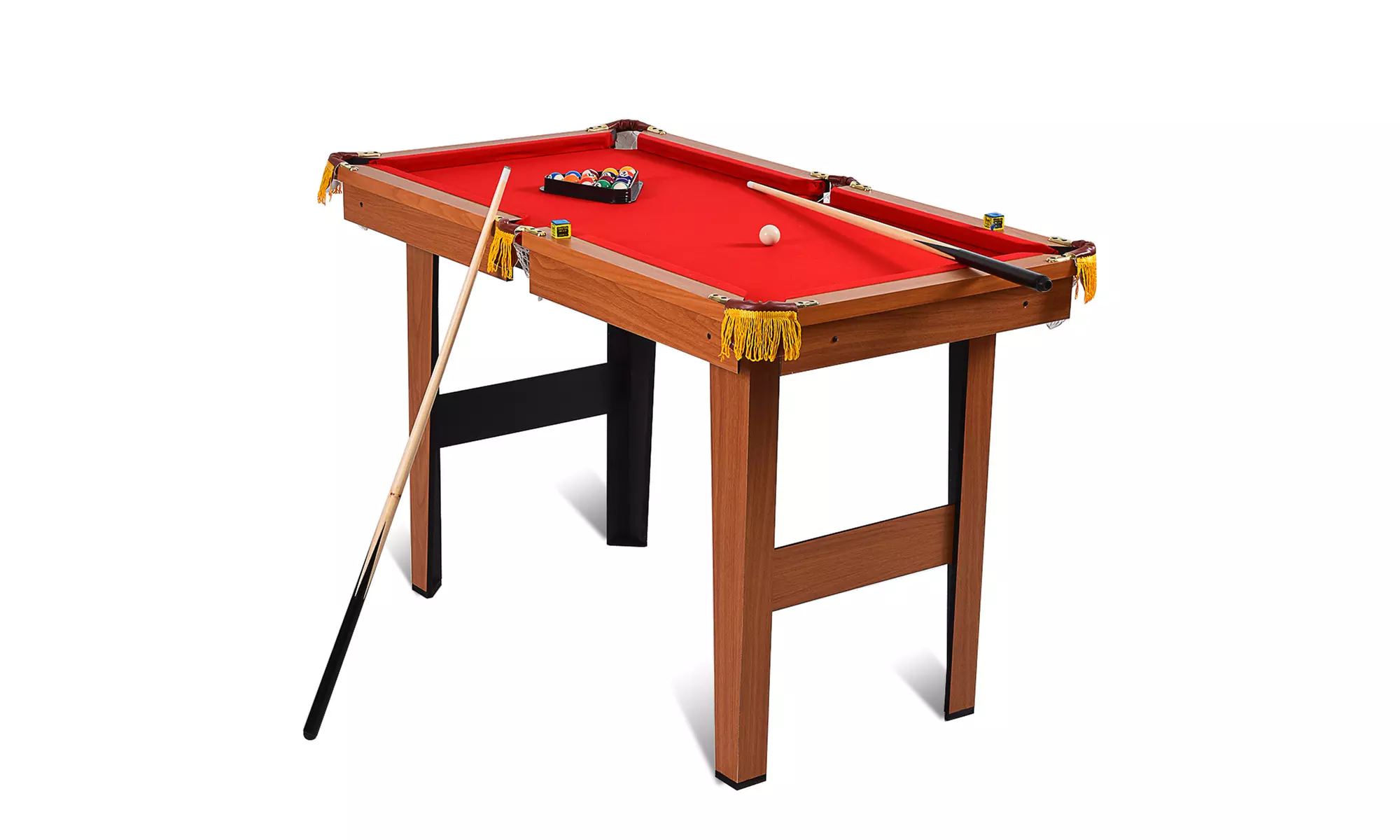 48'' Mini Table Top Pool Table Game Billiard Set Cues Balls Gift Indoor Sports - Primary Image