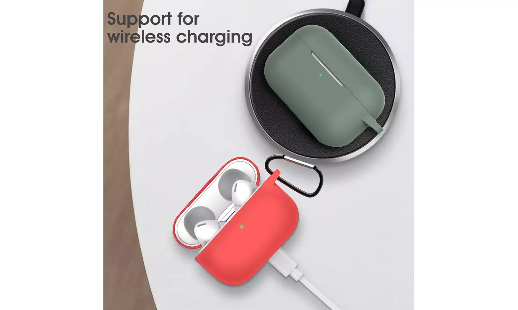 2019 AirPods Pro For Apple Wireless Charging Case Silicone Protective Case Cove - Second Medium