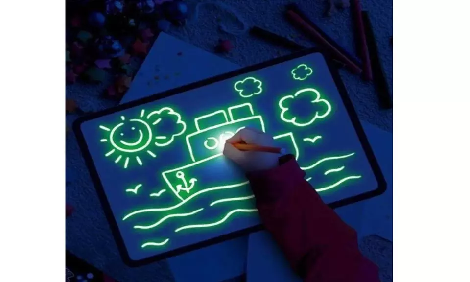 Glow In The Dark Drawing Board For Kids - Primary Image
