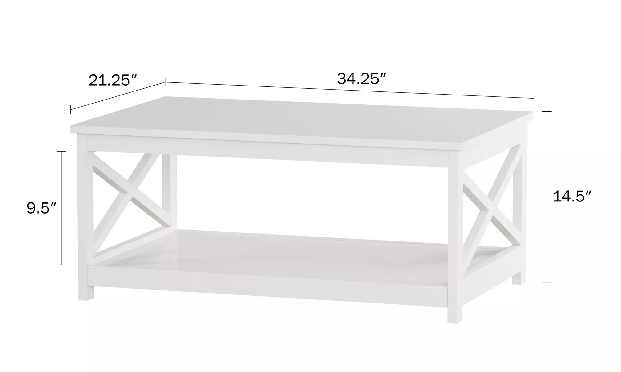 2 Tier Modern Coffee Table by... | Groupon Goods
