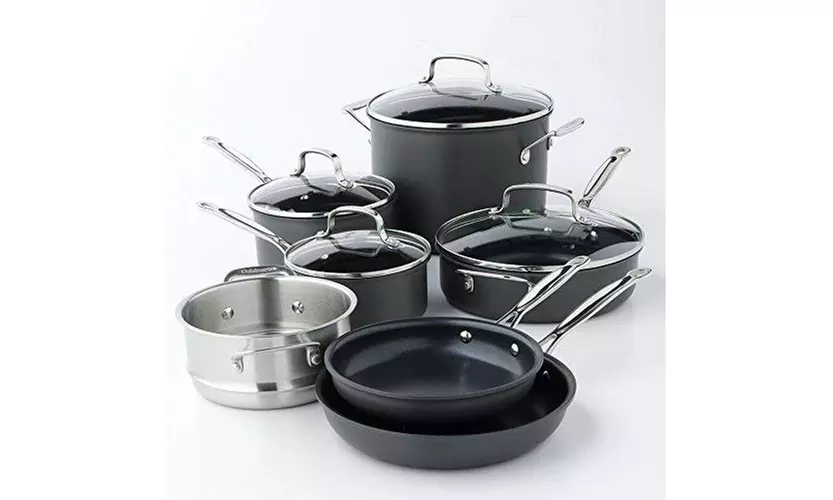 Cuisinart Chefs Classic Nonstick Hard-Anodized 11-Piece Cookware Set - Second Medium