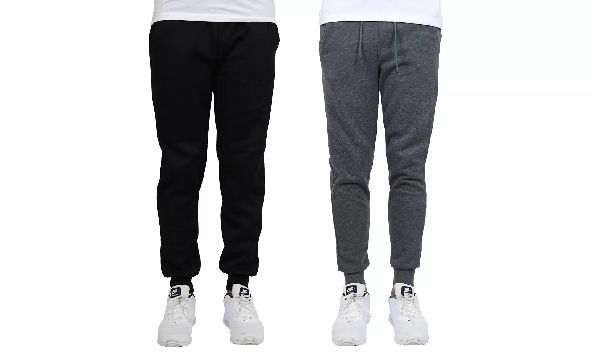 2-Pack Galaxy By Harvic Men's Fleece-Lined Jogger Sweatpants (S-2XL)