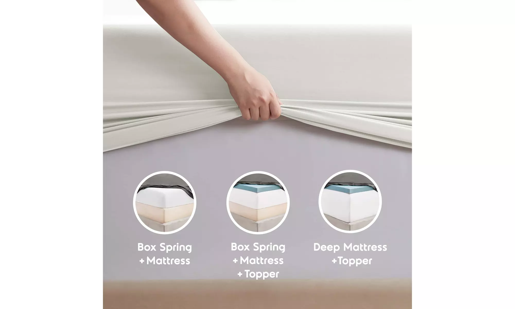 Nestl Split King Extra Soft Microfiber Deep Pocket Bed Sheet Set - 5 Piece