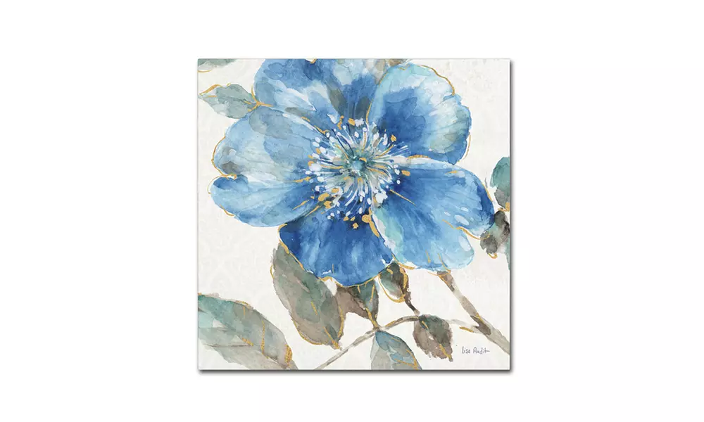 Lisa Audit 'Indigold V' Canvas Art - Second Medium