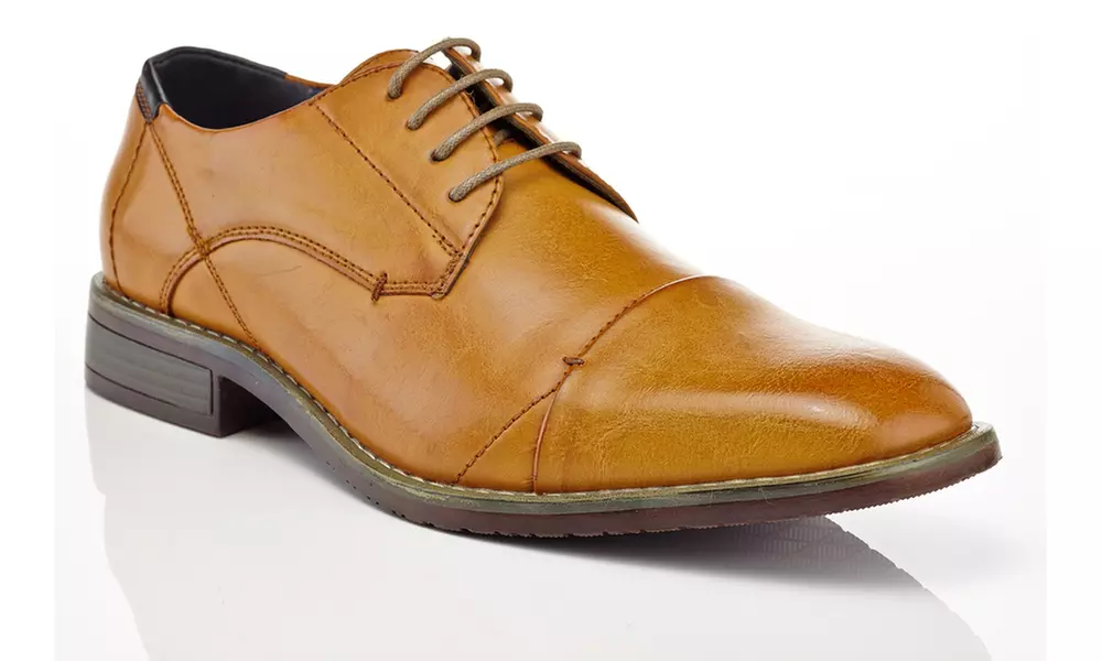 Adolfo Men's Cap-Toe Lace-Up Dress Shoes Multiple Styles